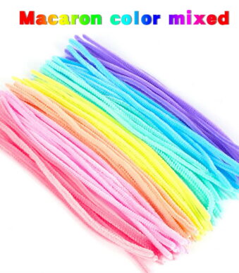 100 Pcs Pipe Cleaners for DIY Assorted Colors Twisting Rods for Flower Making,30cm Flexible Arts & Crafts Material,Fade Simulation Strips for Bouquets & Handmade Gifts