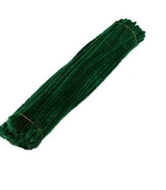 100Pc Pipe Cleanerpipe Cleaner for Craft Colanlan Plush Monochrome Clearance 100Pc Chenille Stem Solid Color Pipe Cleaners Set for Diy Arts Crafts Decorations, Army Green