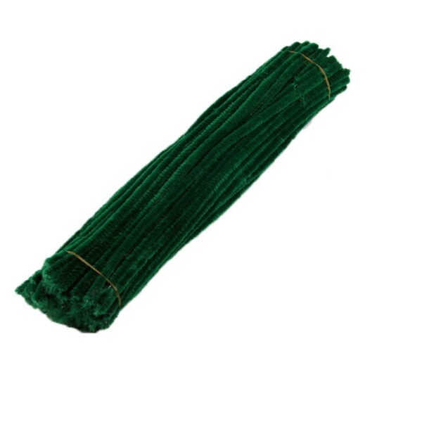 100Pc Pipe Cleanerpipe Cleaner for Craft Colanlan Plush Monochrome Clearance 100Pc Chenille Stem Solid Color Pipe Cleaners Set for Diy Arts Crafts Decorations, Army Green