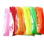 100Pc Pipe Cleanerpipe Cleaner for Craft Colanlan Plush Monochrome Clearance 100Pc Chenille Stem Solid Color Pipe Cleaners Set for Diy Arts Crafts Decorations, Sky Blue