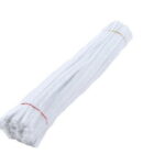 100Pc Pipe Cleanerpipe Cleaner for Craft Colanlan Plush Monochrome Clearance 100Pc Chenille Stem Solid Color Pipe Cleaners Set for Diy Arts Crafts Decorations, White