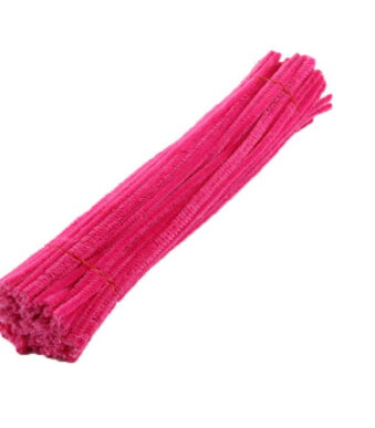 100Pc Pipe Cleanerpipe Cleaner for Craft Colanlan Plush Monochrome Clearance 100Pc Chenille Stem Solid Color Pipe Cleaners Set for Diy Arts Crafts Decorations, Watermelon Red
