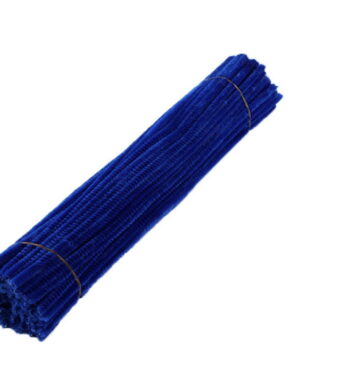 100Pc Pipe Cleanerpipe Cleaner for Craft Colanlan Plush Monochrome Clearance 100Pc Chenille Stem Solid Color Pipe Cleaners Set for Diy Arts Crafts Decorations, Dark Blue