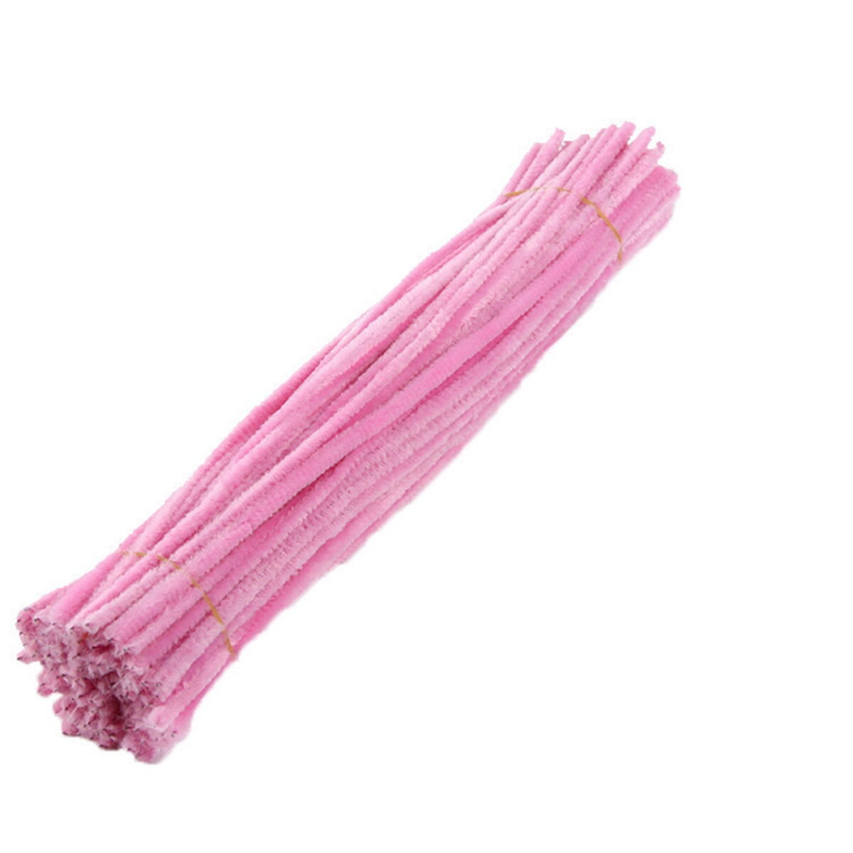 100Pc Pipe Cleanerpipe Cleaner for Craft Colanlan Plush Monochrome Clearance 100Pc Chenille Stem Solid Color Pipe Cleaners Set for Diy Arts Crafts Decorations, Pink