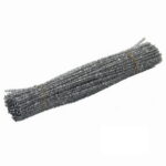 100Pc Pipe Cleanerpipe Cleaner for Craft Colanlan Plush Monochrome Clearance 100Pc Chenille Stem Solid Color Pipe Cleaners Set for Diy Arts Crafts Decorations, Silver