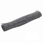 100Pc Pipe Cleanerpipe Cleaner for Craft Colanlan Plush Monochrome Clearance 100Pc Chenille Stem Solid Color Pipe Cleaners Set for Diy Arts Crafts Decorations, Silver