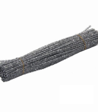 100Pc Pipe Cleanerpipe Cleaner for Craft Colanlan Plush Monochrome Clearance 100Pc Chenille Stem Solid Color Pipe Cleaners Set for Diy Arts Crafts Decorations, Silver