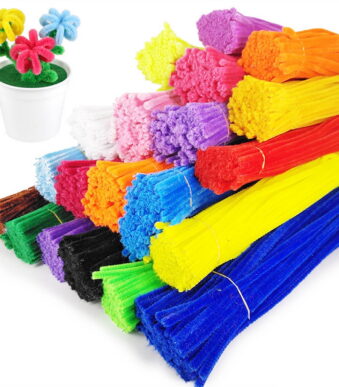 100PCS Assorted Color Pipe Cleaners 12" DIY Stems for Floral Bouquets,Art & Crafts 8 Candy Colors Soft Stems Randomly send a bundle of colors, solid colors