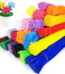 100PCS Assorted Color Pipe Cleaners 12" DIY Stems for Floral Bouquets,Art & Crafts 8 Candy Colors Soft Stems Randomly send a bundle of colors, solid colors