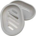 2 Pack Bar Soap Holder, Keep Soap Bars Dry Clean, Soap Dish SoapTray, Bathroom Soap Dish, Bathtub Soap Dish (Gray)