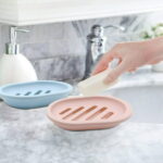 2 Pack Bathroom Soap Saver Case Box Container, Soap Holder/Tray, Soap Dish for Shower, Stop Mushy Soap (Pink)