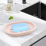 2 Pack Bathroom Soap Saver Case Box Container, Soap Holder/Tray, Soap Dish for Shower, Stop Mushy Soap (Pink)