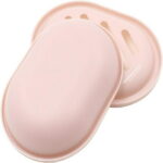 2 Pack Bathroom Soap Saver Case Box Container, Soap Holder/Tray, Soap Dish for Shower, Stop Mushy Soap (Pink)