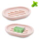 2 Pack Bathroom Soap Saver Case Box Container, Soap Holder/Tray, Soap Dish for Shower, Stop Mushy Soap (Pink)