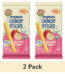 (2 pack) Earth's Best Organic Teething Crunchy Sticks Strawberry Banana Puffed Baby Snack, 0.56 oz Bag