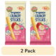 (2 pack) Earth's Best Organic Teething Crunchy Sticks Strawberry Banana Puffed Baby Snack, 0.56 oz Bag