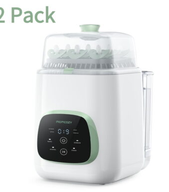 (2 pack) Momcozy KleanPal Pro Baby Bottle Washer, Sterilizer & Dryer Combo for Easy Cleaning, Bottle Washer Machine for Bottles,Baby Item Care