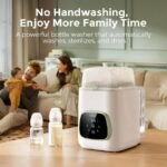 (2 pack) Momcozy KleanPal Pro Baby Bottle Washer, Sterilizer & Dryer Combo for Easy Cleaning, Bottle Washer Machine for Bottles,Baby Item Care