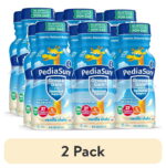 (2 pack) PediaSure Grow & Gain with Immune Support, 7g Protein, Vanilla, 8-fl-oz Bottle, 6 Shakes