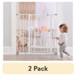 (2 pack) Regalo Easy Step® Extra Tall Walk Thru Baby Gate, Age Group 6 to 24 Months