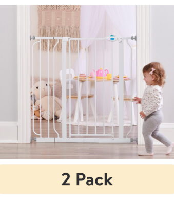 (2 pack) Regalo Easy Step® Extra Tall Walk Thru Baby Gate, Age Group 6 to 24 Months