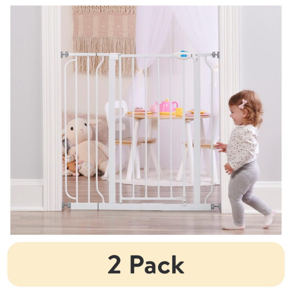 (2 pack) Regalo Easy Step® Extra Tall Walk Thru Baby Gate, Age Group 6 to 24 Months
