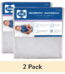 (2 pack) Sealy SecureStay Waterproof Crib Mattress Pad, Easy Clean Washable, Crib/Toddler Bed, White