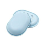 2-Pack Soap Dish with Drain, Soap Holder, Soap Saver, Easy Cleaning, Dry, Stop Mushy Soap (Blue)