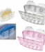 2 Pc Sink Cady Basket Sponge Holder Strainer Soap Dish Storage Rack Organizer
