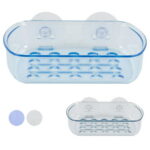 2 Pc Wall Mount Shower Bath Soap Bar Holder Dish Tray Suction Cups Draining Rack