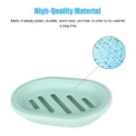 2 Pcs Soap Dish, Easy Cleaning Soap Saver, Stop Mushy Soap Tray Suitable for Kitchen, Bathroom, Soap Container (Green)