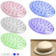 2 Plastic Soap Holder Soap Dish Bar Saver Tray Hole Kitchen Bath Shower Counter