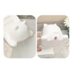 2PCS Cute Cat-Shaped Soap Dish Holder - Durable Plastic Bathroom Decor with Drain Holes, Non-Slip Adorable Cartoon Soap Saver for Kitchen Sink, Countertop, Shower (BPA-Free,...