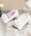 2PCS Cute Cat-Shaped Soap Dish Holder - Durable Plastic Bathroom Decor with Drain Holes, Non-Slip Adorable Cartoon Soap Saver for Kitchen Sink, Countertop, Shower (BPA-Free,...