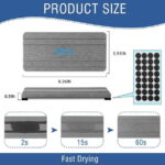 2PCS Water Absorbing Stone Tray, Quick Drying Diatomite Stone Sink Tray, Water Absorbent Diatomite Coasters for Kitchen Sink, Bathroom Counter Hand Soap Dish Toothbrush Holders