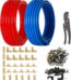 3/4 Inch Pex Tubing Plumbing Pipe,GUOFIS 200ft Pex Pipe(Blue & Red Each 100ft) with Fittings Kit