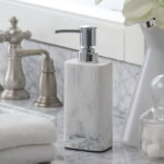 (3 pack) Better Homes & Gardens Faux Marble Resin Soap Pump, White