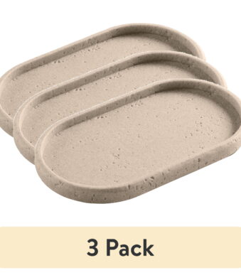 (3 pack) Better Homes & Gardens Faux Stone Accessory Tray