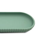 (3 pack) Mainstays Rubberized Plastic Ribbed Accessory Tray, Green