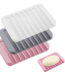 3-Pack Silicone Self-Draining Soap Dishes – Durable Bathroom Soap Holders with Draining Trays TIKA