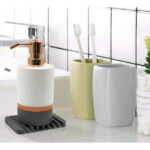 3-Pack Silicone Self-Draining Soap Dishes – Durable Bathroom Soap Holders with Draining Trays TIKA