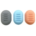 3Pc Portable Travel Bar Soap Dish Box Case Holder Container Home Bathroom Shower