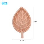 3pcs Soap Dish with Drain, EEEkit Leaf Shape Shower Soap Holder, Plastic Soap Sponge Storage Plate Tray Holder Case Container for Bathroom, Kitchen Counter, Sink(Pink, Green, Blue)