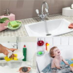 3pcs Soap Dish with Drain, EEEkit Leaf Shape Shower Soap Holder, Plastic Soap Sponge Storage Plate Tray Holder Case Container for Bathroom, Kitchen Counter, Sink(Pink, Green, Blue)