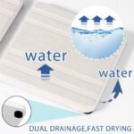 3PCS Water Absorbing Stone Tray, DryingNeat Diatomite Stone Sink Tray, Instant Dry Sink Coasters, Kitchen Sponge Hand Soap Holder, Bathroom Sink Vanity Trays,8 * 4inch and 4 *...
