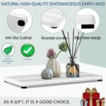 3PCS Water Absorbing Stone Tray, DryingNeat Diatomite Stone Sink Tray, Instant Dry Sink Coasters, Kitchen Sponge Hand Soap Holder, Bathroom Sink Vanity Trays,8 * 4inch and 4 *...