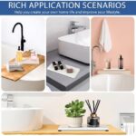 3PCS Water Absorbing Stone Tray, DryingNeat Diatomite Stone Sink Tray, Instant Dry Sink Coasters, Kitchen Sponge Hand Soap Holder, Bathroom Sink Vanity Trays,8 * 4inch and 4 *...