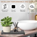 3PCS Water Absorbing Stone Tray, DryingNeat Diatomite Stone Sink Tray, Instant Dry Sink Coasters, Kitchen Sponge Hand Soap Holder, Countertop Fast Drying Counter Trays,8 * 4inch...