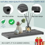 3PCS Water Absorbing Stone Tray, DryingNeat Diatomite Stone Sink Tray, Instant Dry Sink Coasters, Kitchen Sponge Hand Soap Holder, Countertop Fast Drying Counter Trays,8 * 4inch...