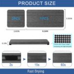3PCS Water Absorbing Stone Tray, DryingNeat Diatomite Stone Sink Tray, Instant Dry Sink Coasters, Kitchen Sponge Hand Soap Holder, Countertop Fast Drying Counter Trays,8 * 4inch...